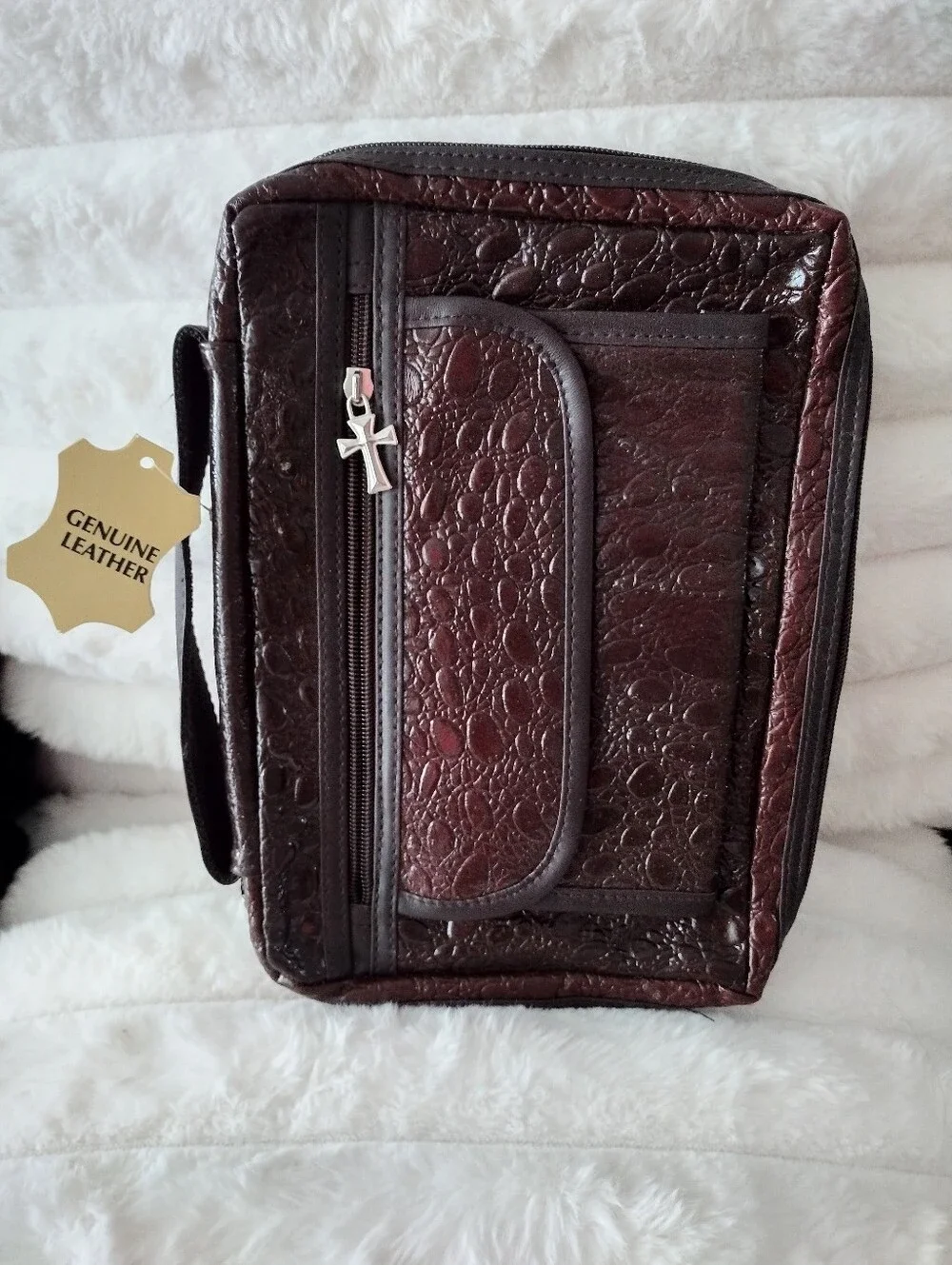 Brand New Genuine Leather Bible Carrying Case
